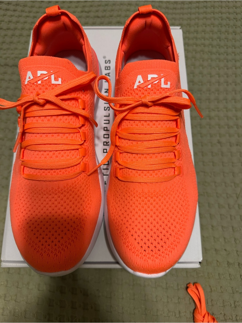 APL Women’s Bright Orange Knit Athletic Sneakers